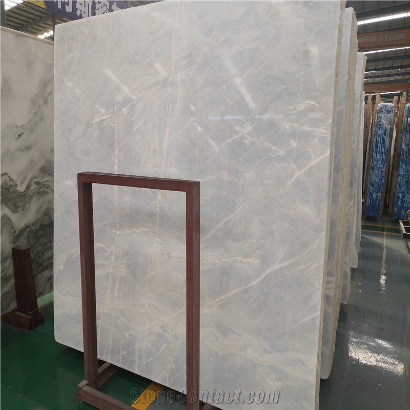 Light Blue Onyx Big Slab for Flooring Walling