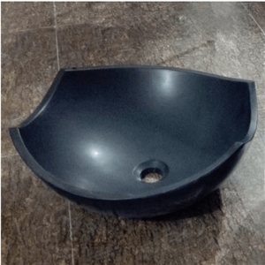 Shanxi Black Granite Wash Basin Oval Sinks