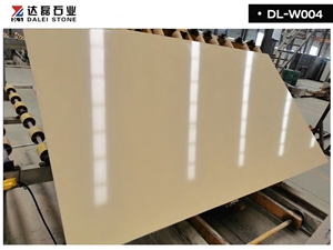Beige Artificial Marble Stone Floor Covering Slab
