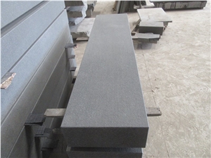 China Dark Grey Granite Outdooor Block Steps