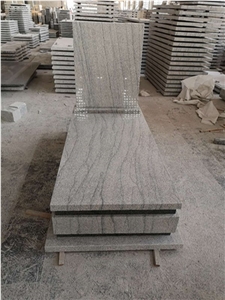 China New Viscount White Granite Tombstones