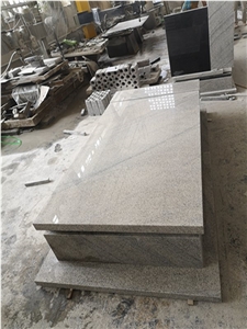 China New Viscount White Granite Tombstones