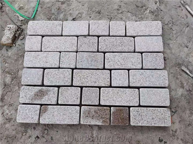G682 Granite Cobblestone Driveway Paving Stone