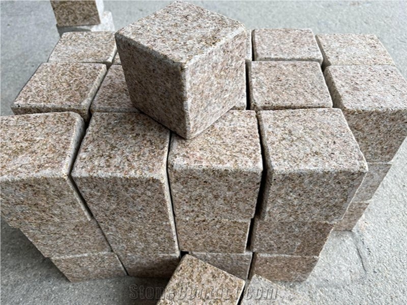 G682 Granite Cobblestone Driveway Paving Stone