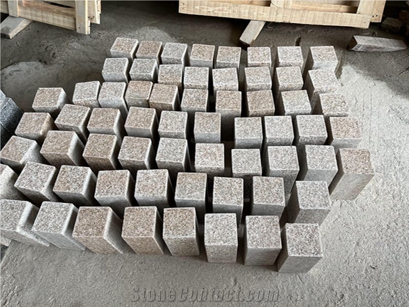 G682 Granite Cobblestone Driveway Paving Stone