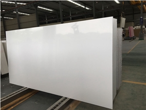 Guangdong Pure White Solid Surface Quartz Slab