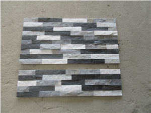 Mixed 3 Color Natural Cultured Quartz Stone Veneer