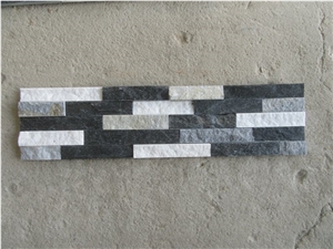 Mixed 3 Color Natural Cultured Quartz Stone Veneer