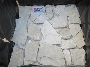 Natural Yellow White Random Flagstone Road Paving Natural Yellow White Random Flagstone Road Paving