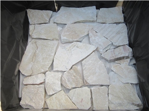 Natural Yellow White Random Flagstone Road Paving