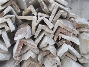 Natural Yellow White Random Flagstone Road Paving