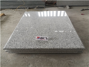 New G439 White Grey Granite Western Style Monument