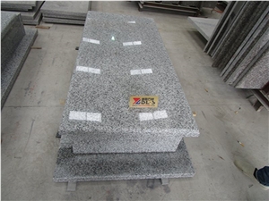 New G439 White Grey Granite Western Style Monument