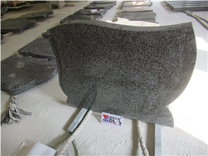 New G654 Dark Grey Granite Engraved Tombstones
