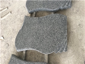 New G654 Dark Grey Granite Engraved Tombstones