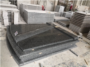 New G654 Granite Double Western Style Tombstone