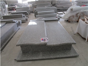 New G664 Granite Tombstone Europe Style Gravestone