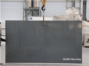Nice Grey Quartz Stone for Vantity Top Kitchen Slab