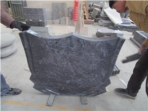 Orion Blue Granite Custom Upright Headstones