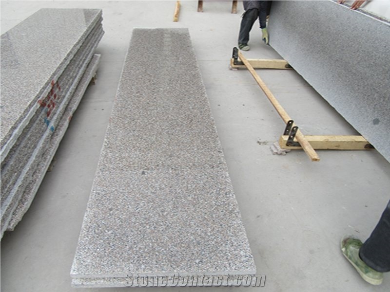 Polished G361 Pink Red Granite Floor Kitchen Slabs