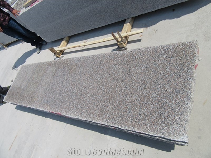 Polished G361 Pink Red Granite Floor Kitchen Slabs