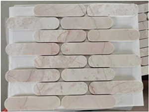 Rose Cream Marble Polished Bathroom Mosaic Rose Cream Marble Polished Bathroom Mosaic