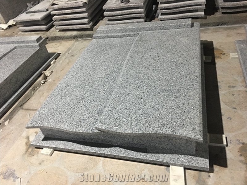 Swan Blue Granite Western Style Tombstones
