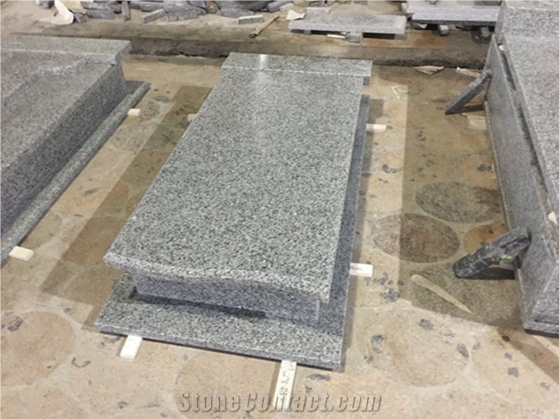 Swan Blue Granite Western Style Tombstones