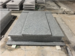 Swan Blue Granite Western Style Tombstones