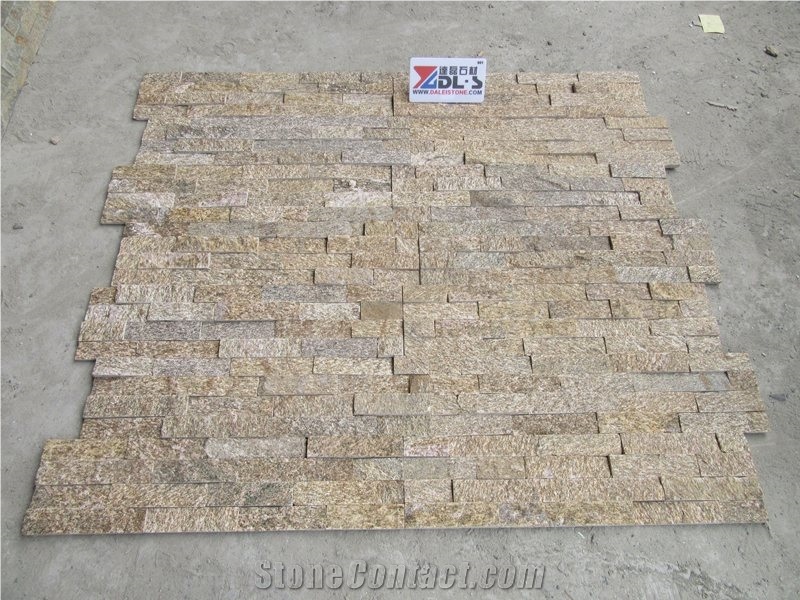 Tiger Skin Yellow Cultured Thin Stone Veneer