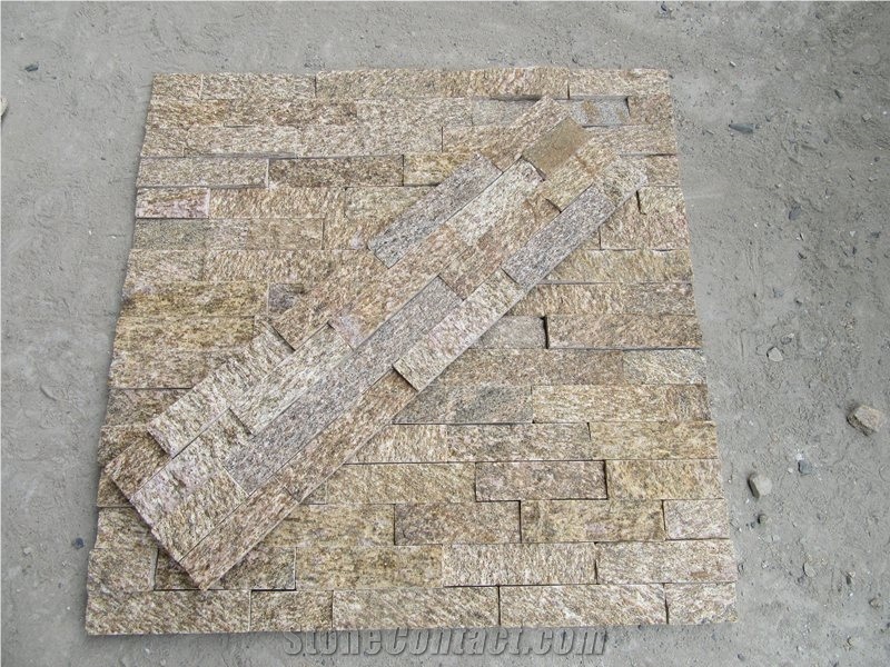 Tiger Skin Yellow Cultured Thin Stone Veneer