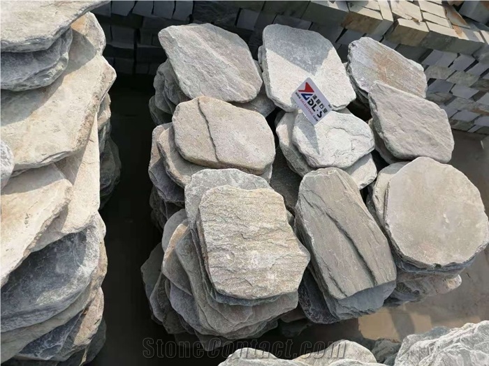 Yellow Quartzite Natural Stone Random Flagstones