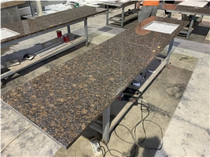 Granite Kitchen Countertops with Baltic Brown