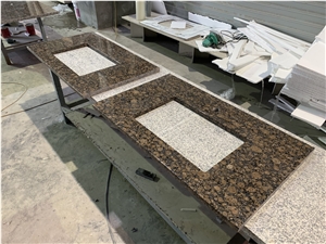 Granite Kitchen Countertops with Baltic Brown