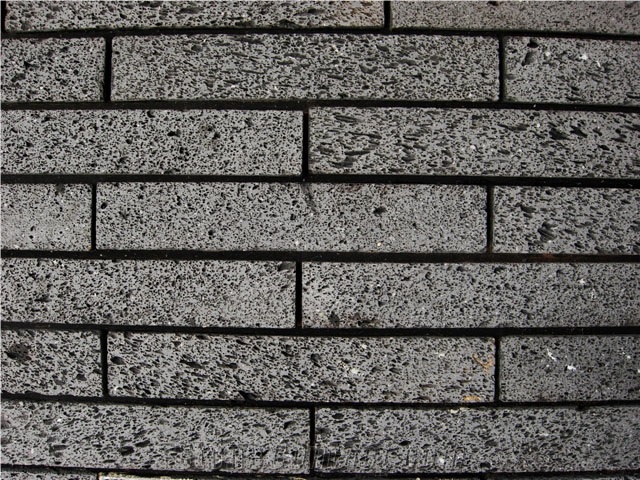 Black Lava Stone Bricks