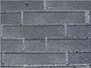 Brushed Black Lava Stone, Volcanic Lava Bricks