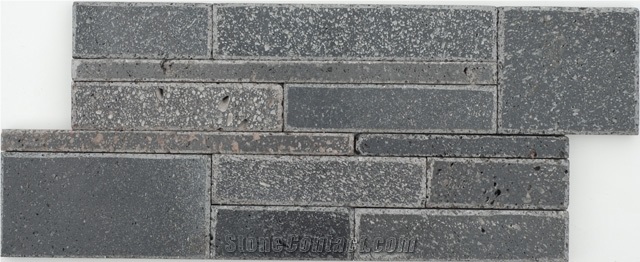 Lava Stone,Basalt Stacked Stone Wall Cladding