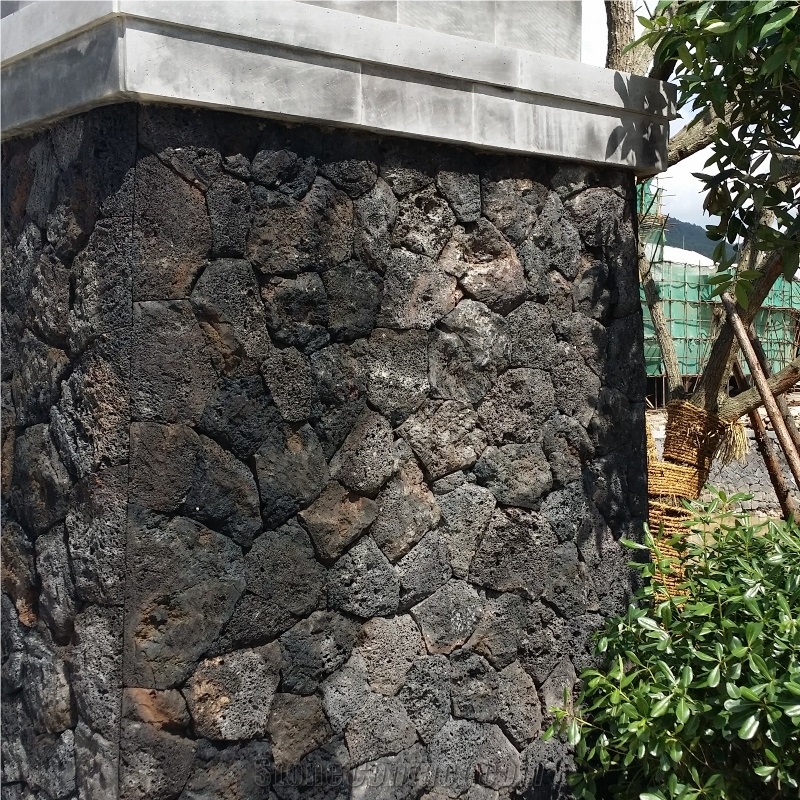 Natural Face Mushroom Face Black Lava