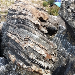 Natural Grey River Rock Large Landscape Boulder