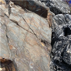 Natural Grey River Rock Large Landscape Boulder