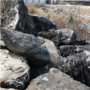 Natural Grey River Rock Large Landscape Boulder