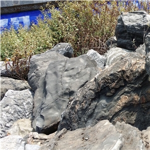 Natural Grey River Rock Large Landscape Boulder