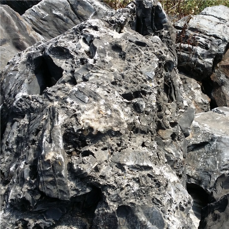 Natural Grey River Rock Large Landscape Boulder