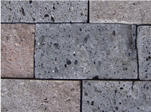 Split Face Volcanic Lava Stone