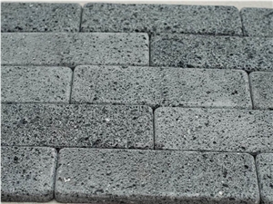 Tumbled Volcanic Lava Stone Brick Tiles