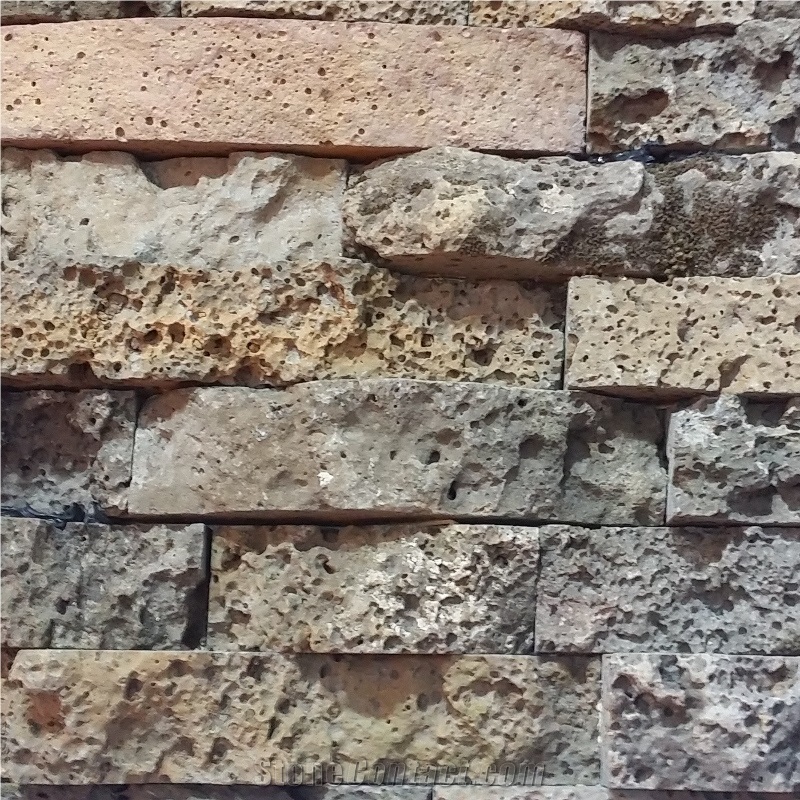 Yellow Mixed Natural Lava Culture Stone