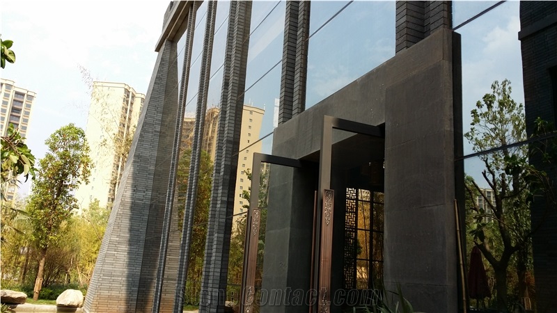 Yunnan Black Lava Stone Tiles Black Basalt Tiles