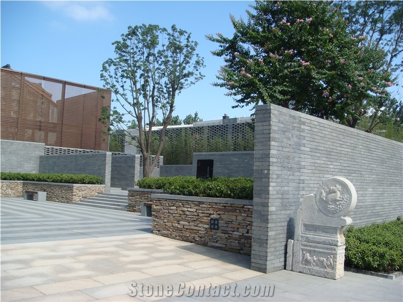Yunnan Grey Sawn Lava Rock Stone Tile