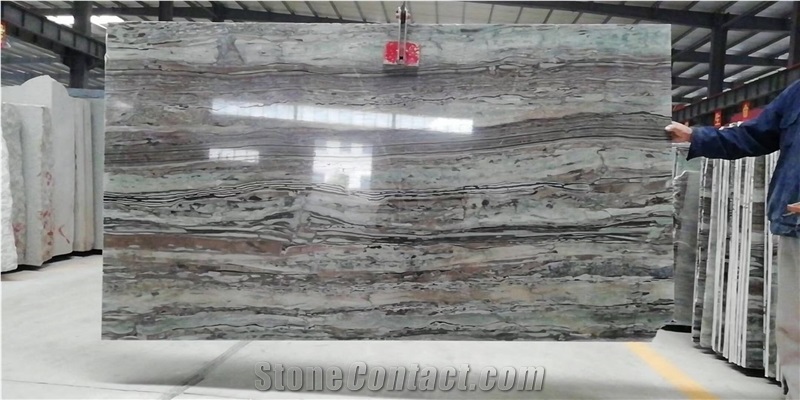 Da Vinci Grain Gey Marble Slabs