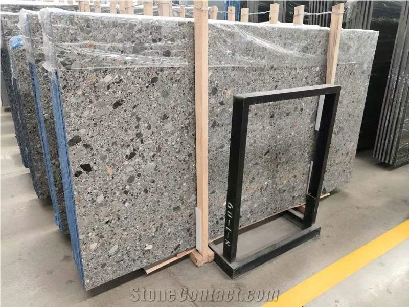 Milan Grey Marble Big Slabs Big Stock for Sales
